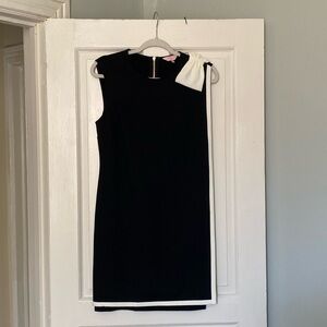Ted Baker London Black Dress with White Bow Trim